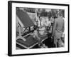 Salesman Demonstrating Solar Battery at the International Conference on Solar Energy-J^ R^ Eyerman-Framed Photographic Print