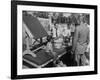 Salesman Demonstrating Solar Battery at the International Conference on Solar Energy-J^ R^ Eyerman-Framed Photographic Print