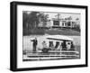 Salesman Harold Eastman Ferries Prospective Home Buyers around Development on Cape Cod-null-Framed Photographic Print