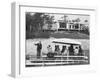 Salesman Harold Eastman Ferries Prospective Home Buyers around Development on Cape Cod-null-Framed Photographic Print