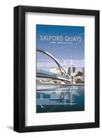 Salford Quays - Dave Thompson Contemporary Travel Print-Dave Thompson-Framed Giclee Print