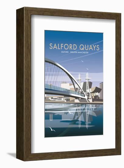 Salford Quays - Dave Thompson Contemporary Travel Print-Dave Thompson-Framed Giclee Print