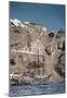 Saliboat Under the Caldera in Santorini Greece-null-Mounted Poster
