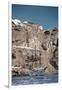 Saliboat Under the Caldera in Santorini Greece-null-Framed Photo