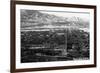 Salida, Colorado - Aerial View of Town-Lantern Press-Framed Art Print