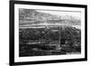 Salida, Colorado - Aerial View of Town-Lantern Press-Framed Art Print