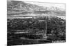 Salida, Colorado - Aerial View of Town-Lantern Press-Mounted Art Print