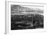 Salida, Colorado - Aerial View of Town-Lantern Press-Framed Art Print