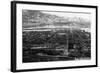 Salida, Colorado - Aerial View of Town-Lantern Press-Framed Art Print