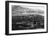 Salida, Colorado - Aerial View of Town-Lantern Press-Framed Art Print