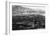 Salida, Colorado - Aerial View of Town-Lantern Press-Framed Art Print