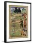 Salim, Holding His Rifle, Gestures at a Dead Nilgai, C.1600-null-Framed Giclee Print