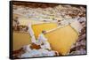 Salineras De Maras, Maras Salt Flats, Sacred Valley, Peru, South America-Laura Grier-Framed Stretched Canvas