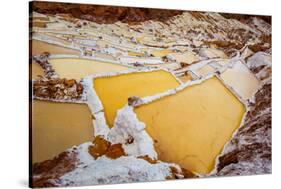 Salineras De Maras, Maras Salt Flats, Sacred Valley, Peru, South America-Laura Grier-Stretched Canvas