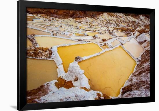 Salineras De Maras, Maras Salt Flats, Sacred Valley, Peru, South America-Laura Grier-Framed Photographic Print