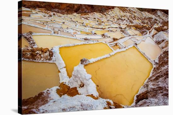 Salineras De Maras, Maras Salt Flats, Sacred Valley, Peru, South America-Laura Grier-Stretched Canvas