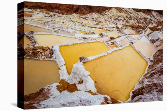 Salineras De Maras, Maras Salt Flats, Sacred Valley, Peru, South America-Laura Grier-Stretched Canvas