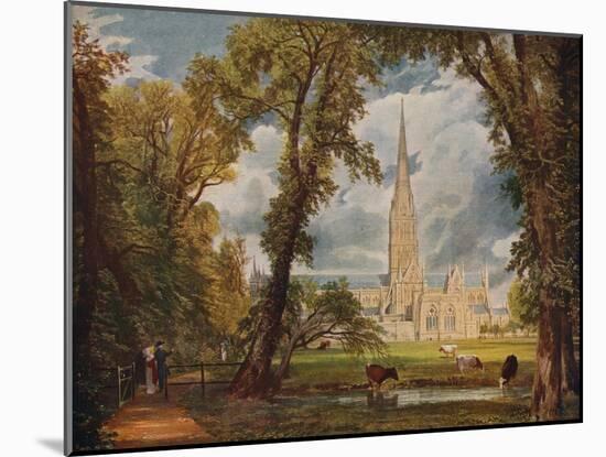 'Salisbury Cathedral', 1823, (c1915)-John Constable-Mounted Giclee Print