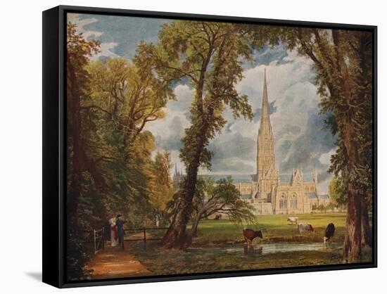 'Salisbury Cathedral', 1823, (c1915)-John Constable-Framed Stretched Canvas