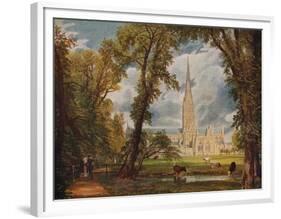 'Salisbury Cathedral', 1823, (c1915)-John Constable-Framed Premium Giclee Print