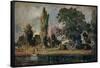 'Salisbury Cathedral and Leadenhall from the River Avon', 1820-John Constable-Framed Stretched Canvas