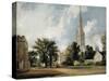 Salisbury Cathedral and the Close, Wiltshire-John Constable-Stretched Canvas