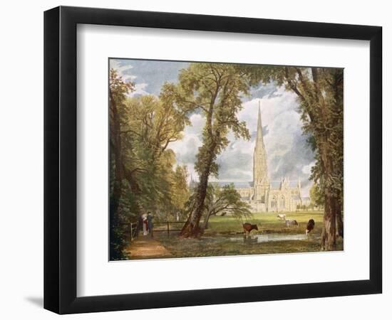 Salisbury Cathedral - Arguably the Finest-Ever Painting of a Church-null-Framed Art Print