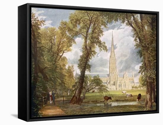 Salisbury Cathedral - Arguably the Finest-Ever Painting of a Church-null-Framed Stretched Canvas