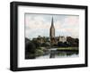 Salisbury Cathedral as Seen from the River Avon, Salisbury, Wiltshire, Early 20th Century-null-Framed Giclee Print