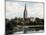 Salisbury Cathedral as Seen from the River Avon, Salisbury, Wiltshire, Early 20th Century-null-Mounted Giclee Print