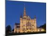 Salisbury Cathedral At Dusk-Charles Bowman-Mounted Photographic Print