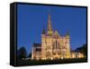 Salisbury Cathedral At Dusk-Charles Bowman-Framed Stretched Canvas