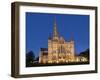 Salisbury Cathedral At Dusk-Charles Bowman-Framed Premium Photographic Print