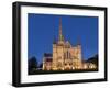 Salisbury Cathedral At Dusk-Charles Bowman-Framed Premium Photographic Print