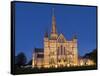 Salisbury Cathedral At Dusk-Charles Bowman-Framed Stretched Canvas