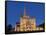 Salisbury Cathedral At Dusk-Charles Bowman-Framed Stretched Canvas
