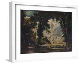 Salisbury Cathedral, c1823-John Constable-Framed Giclee Print