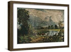 Salisbury Cathedral, c1829. (1911)-John Constable-Framed Giclee Print