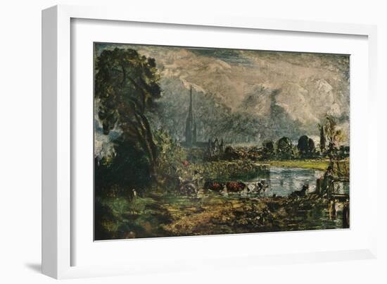 Salisbury Cathedral, c1829. (1911)-John Constable-Framed Giclee Print