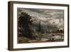 Salisbury Cathedral from Long Bridge Near Fisherton Mill-John Constable-Framed Giclee Print