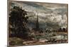 Salisbury Cathedral from Long Bridge Near Fisherton Mill-John Constable-Mounted Giclee Print