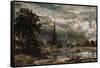 Salisbury Cathedral from Long Bridge Near Fisherton Mill-John Constable-Framed Stretched Canvas