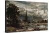 Salisbury Cathedral from Long Bridge Near Fisherton Mill-John Constable-Stretched Canvas