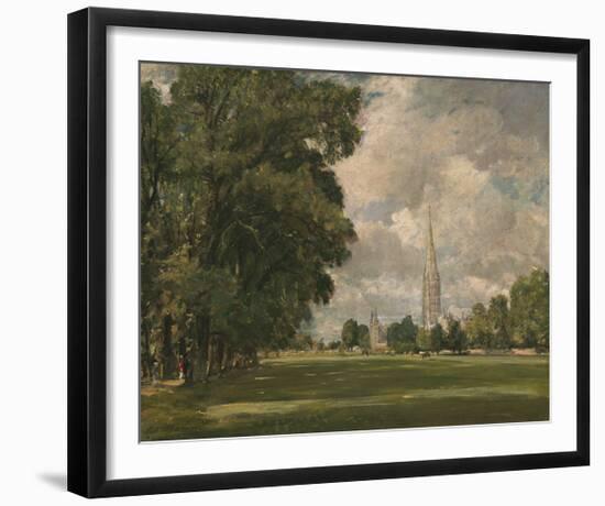 Salisbury Cathedral from Lower Marsh Close, 1820-John Constable-Framed Premium Giclee Print