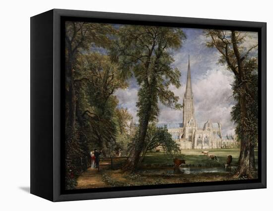 Salisbury Cathedral from the Bishop's Garden, 1826-John Constable-Framed Stretched Canvas