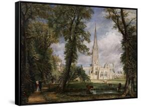 Salisbury Cathedral from the Bishop's Garden, 1826-John Constable-Framed Stretched Canvas