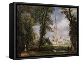 Salisbury Cathedral from the Bishop's Garden, 1826-John Constable-Framed Stretched Canvas