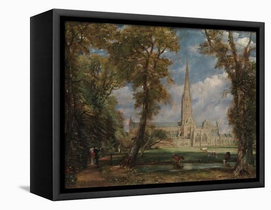 Salisbury Cathedral from the Bishop's Grounds, 1825-John Constable-Framed Stretched Canvas