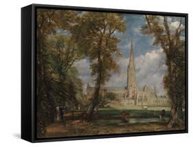 Salisbury Cathedral from the Bishop's Grounds, 1825-John Constable-Framed Stretched Canvas