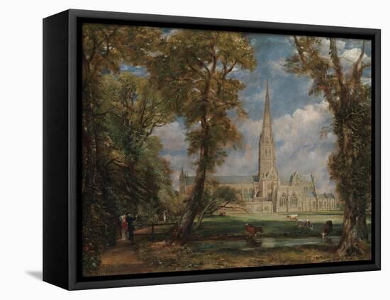 Salisbury Cathedral from the Bishop's Grounds, 1825-John Constable-Framed Stretched Canvas